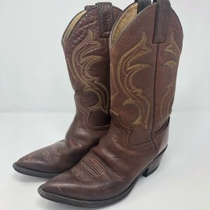 Women’s Justin Distressed Leather Cowboy Boots